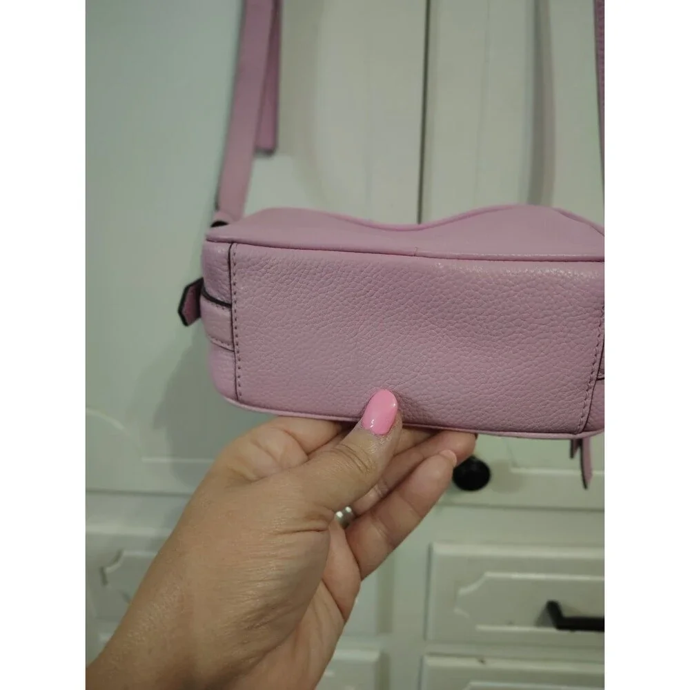 Kate Spade Crossbody Bag Womens Small Lavender Leather Zip Shoulder Purse